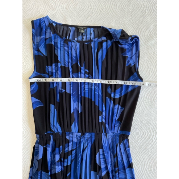 Women's Ann Taylor Blue Floral Dress XS Petite - Picture 11 of 15